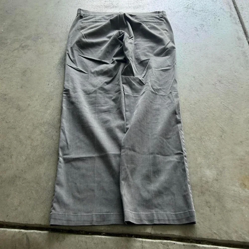 36x30 Grey Baggy Wide Leg Chino Style Pants Y2K Grunge 2000s Vintage